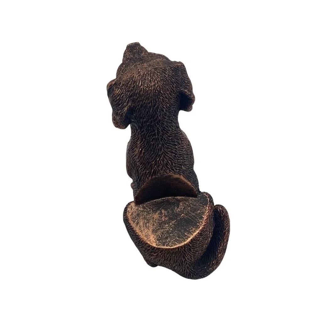 Sitting Labrador Puppy‎ Figurine Doorstop Paperweight Brown